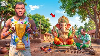 Franklin & Chithapu Making Clay Ganesha And Win First Price in GTA 5 screenshot 4