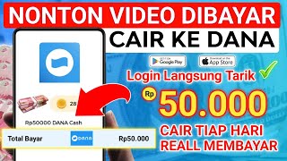 CARA NONTON VIDEO DIBAYAR SALDO DANA 50 RIBU SEHARI | APLIKASI PENGHASIL SALDO DANA TERCEPAT 2022 screenshot 2