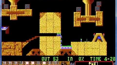 Lemmings 1 Tricky Level 23 From The Boundary Line