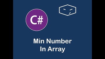 min number in integer array in c#