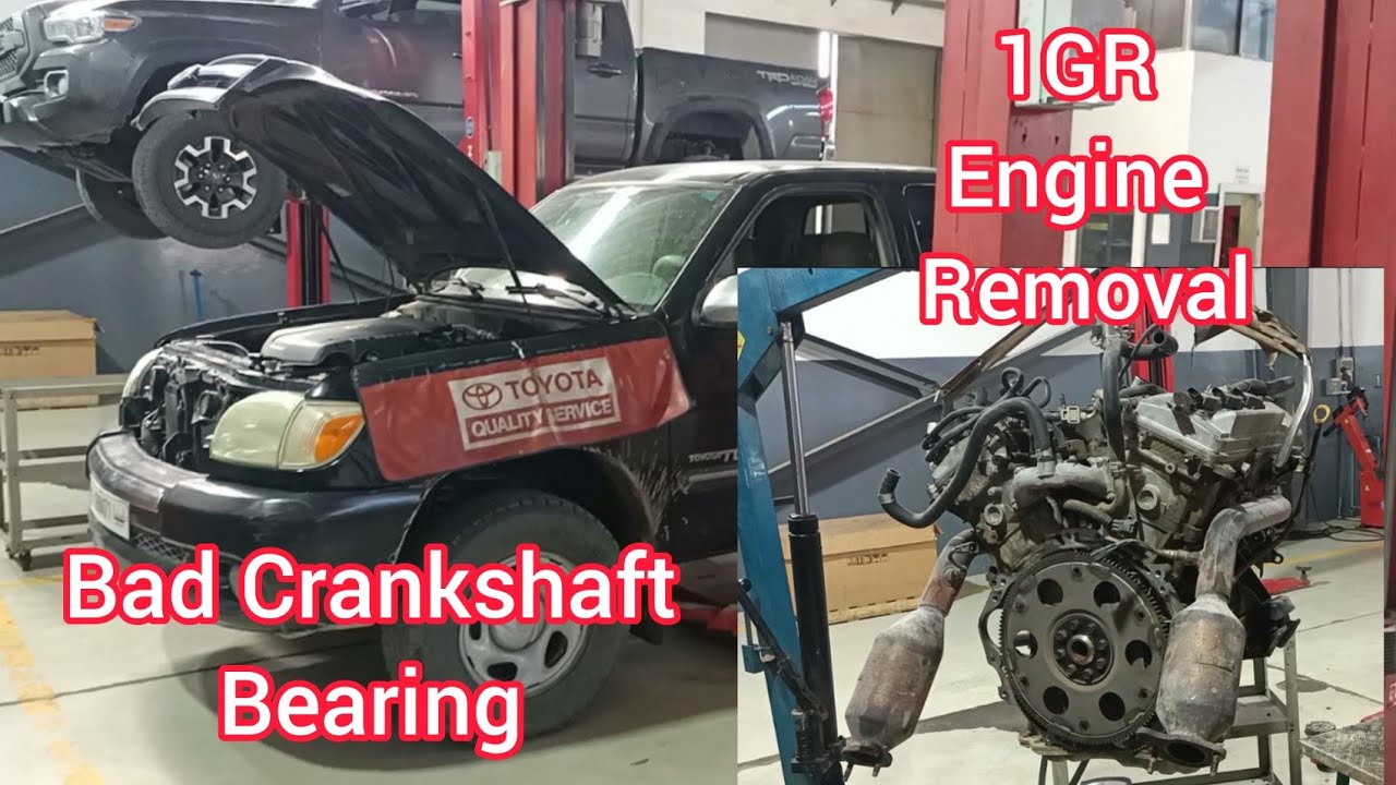 How To Removing 1GR-FE V6 4.0L Engine Of Toyota Tundra || Bad Engine