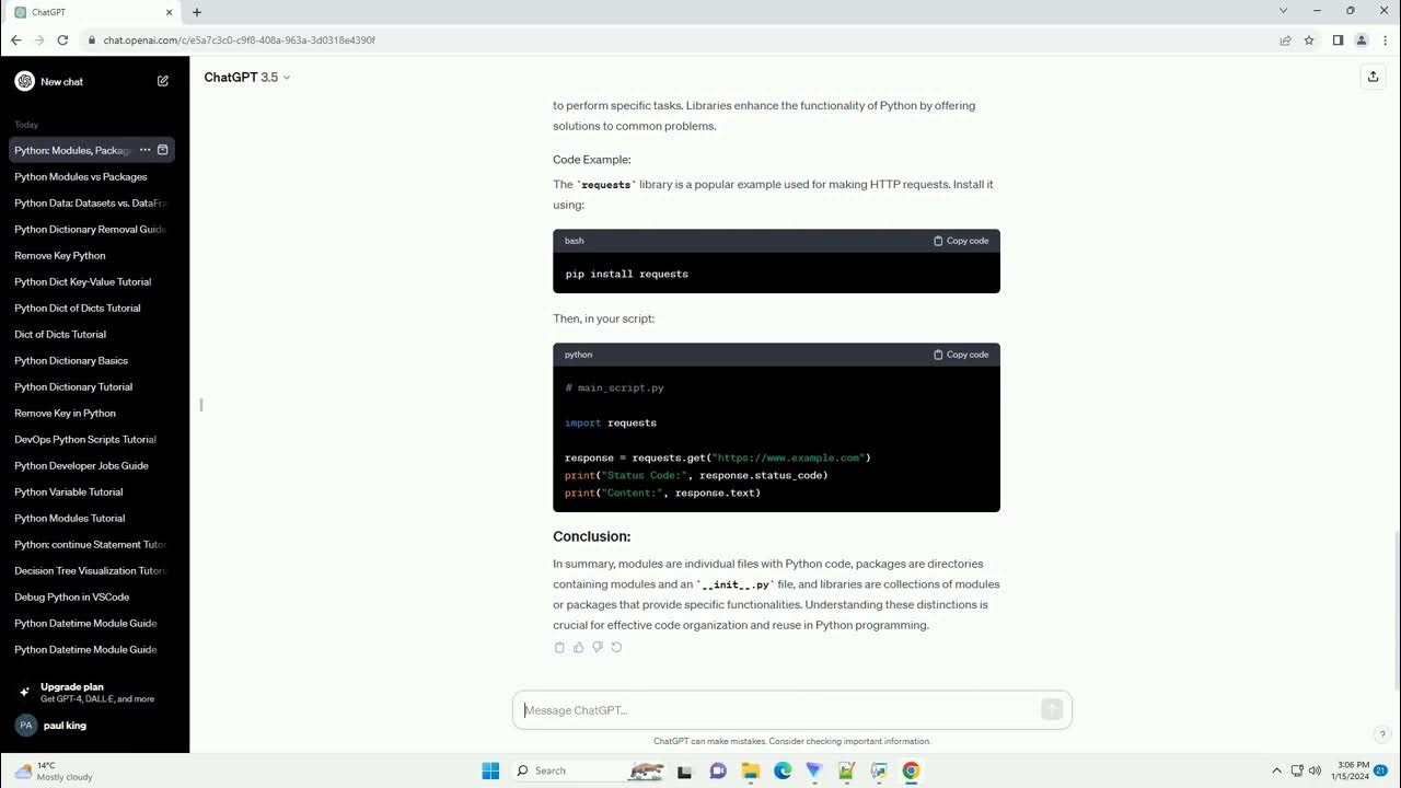 difference between module package and library in python - YouTube