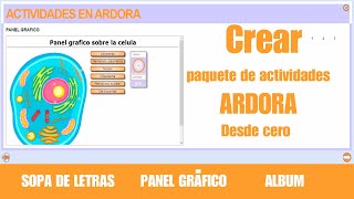 ✅Paquete de actividades en ARDORA 8 | SOPA DE LETRAS, PANEL GRAFICO, ALBUM. TUTORIAL ARDORA 2020