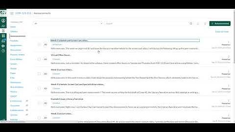 Com 101 Week 5 Screencast Video