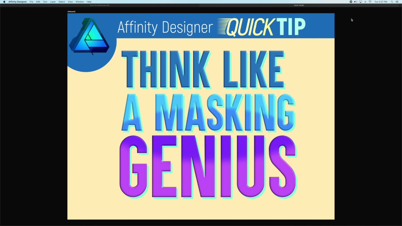 Affinity QuickTip: Think Like A Masking Genius