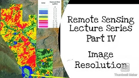 Remote Sensing Lecture Series Part IV - Image Resolution