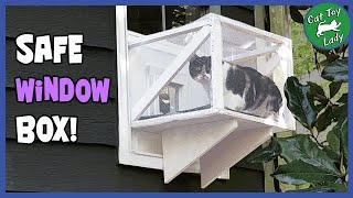 How To Build A Cat Window Balcony/Catio, Great DIY Outdoor Patio Enclosure.