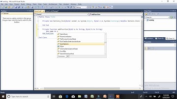 How to create functions and procedure in Vb net