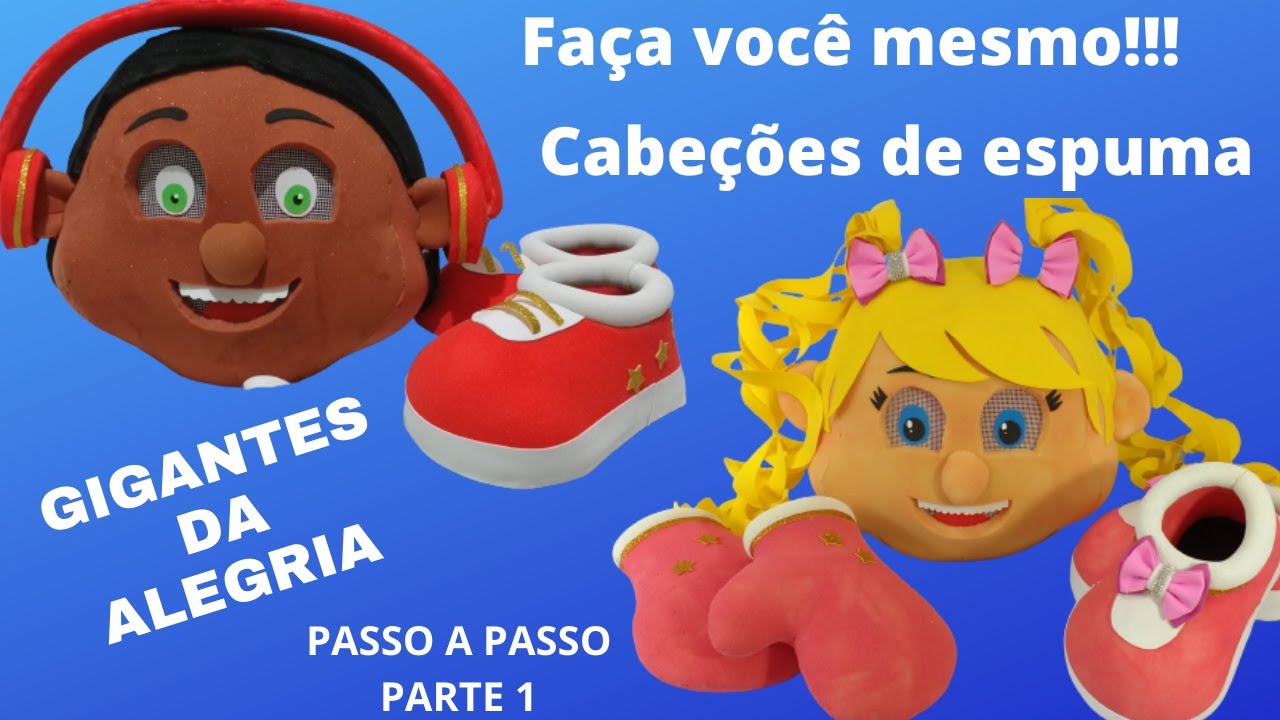 Como fazer cabeção de espuma de vestir - Parte 1 - Experimentando 2 tipos de pintura