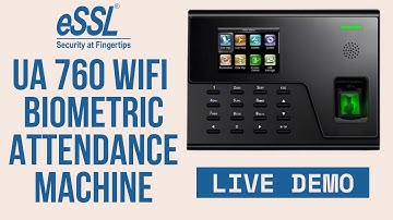 ESSL UA-760 WiFi attendance machine with access control  | UNBOXING & FEATURES | Full Details