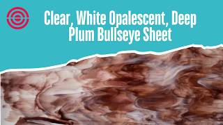 Clear, White Opalescent, Deep Plum Bullseye Sheet screenshot 1