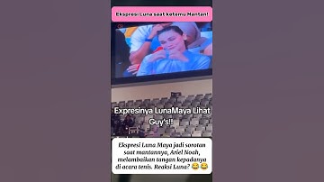 Ekspresi Luna Maya saat ketemu mantannya Ariel Noah 😁 #ariel #trending #shorts