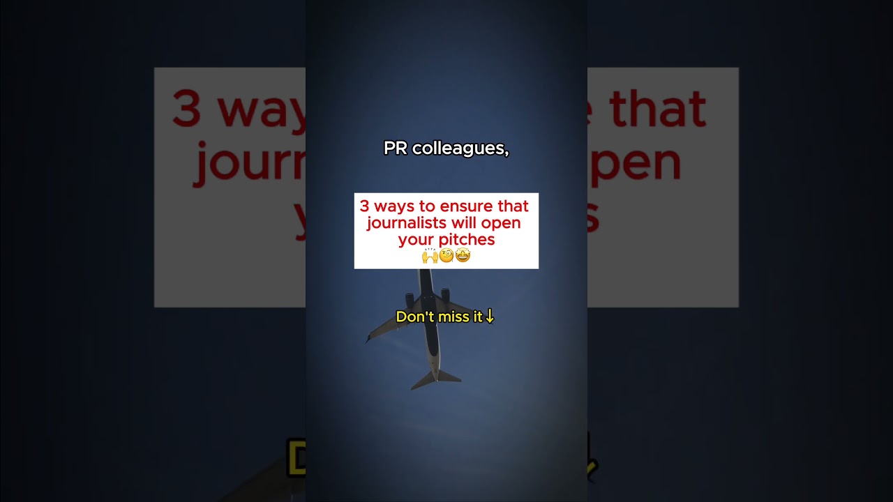 PR pros, here's how to guarantee journalists will open your pitches  