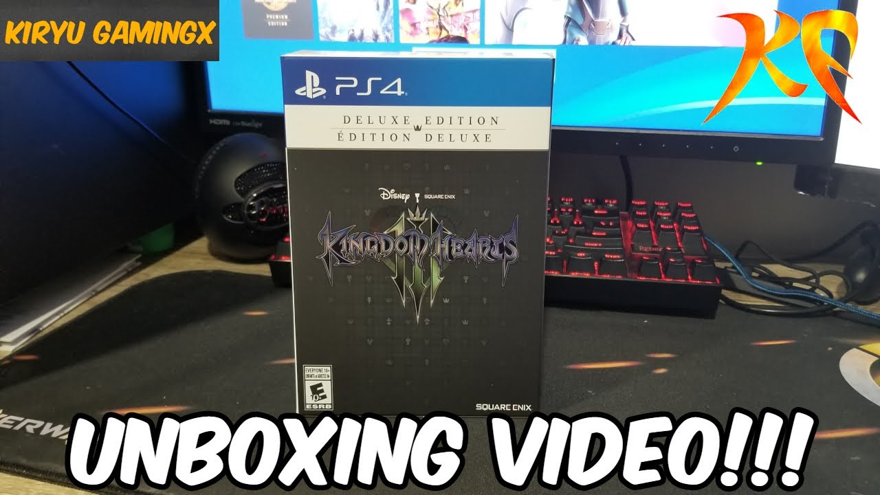 Unboxing Kingdom Hearts 3 Deluxe Edition Ps4 Youtube