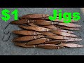 How to make lead flutter jigs for $1 a piece.