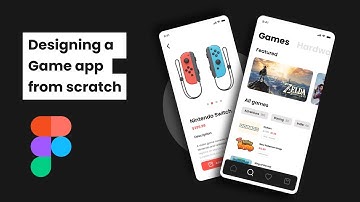 Games app UI design in figma | Figma tutorial | Speed art