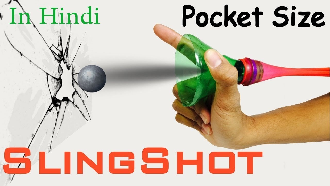 गुलेल How To Make Pocket SLINGSHOT at Home in hindi YouTube