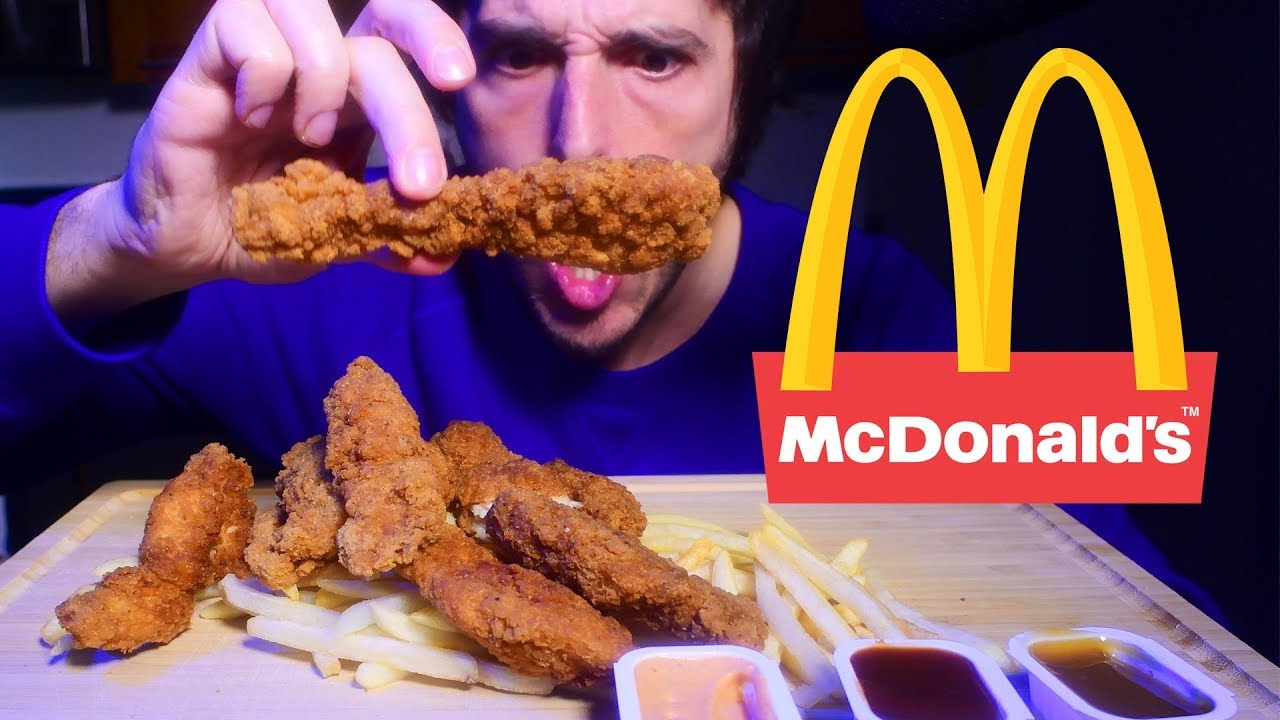 ASMR Buttermilk Crispy Chicken Strips 부제 字幕  उपशीर्षक ( Real Sounds ) | Nomnomsammieboy