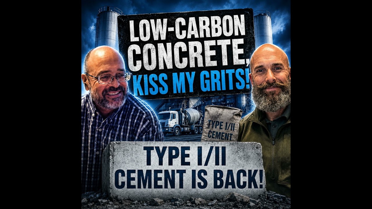 EP #159: Low-Carbon Concrete? Kiss My Grits. Type I/II Is Back!