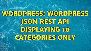 Wordpress: Wordpress json rest api displaying 10 categories only