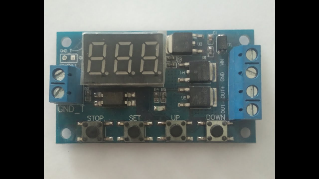 MODULO CON RELE' TEMPORIZZATO 12V