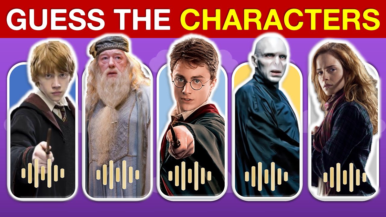 Guess The Voice 🔊 | Harry Potter Quiz💫| Hermione Granger ,Voldemort ...