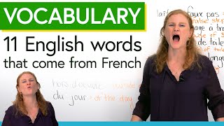 Learn English vocabulary from French: foie gras, du jour, faux pas...