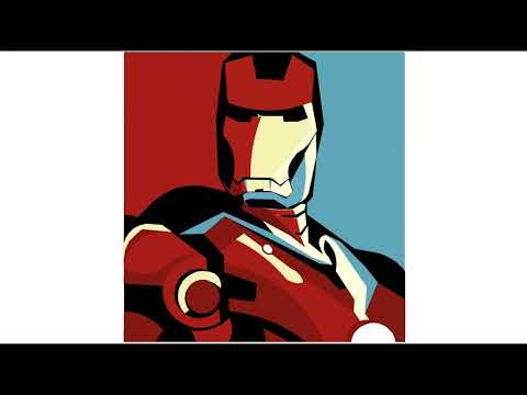 Drawing Iron man in 1300 lines of python code - Turtle model