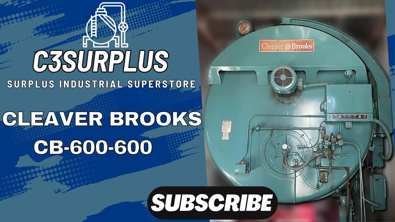 600 HP Cleaver Brooks 150 PSI Steam Boiler 1979 Model CB-600-600 Rental Boiler