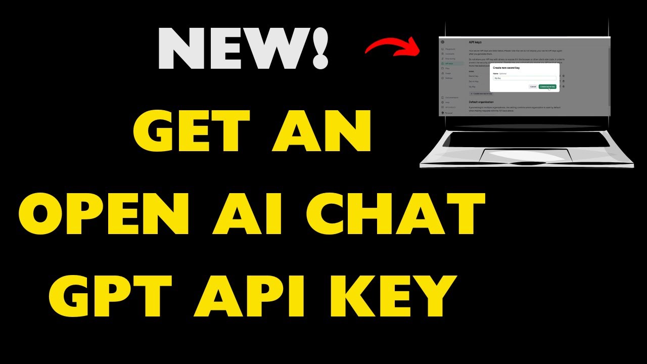 NEW! How To Get An Open AI Chat GPT API Key - YouTube