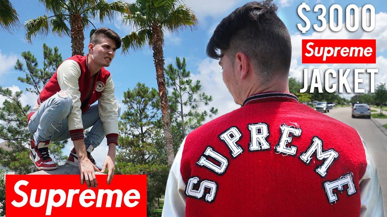 supreme bone varsity jacket