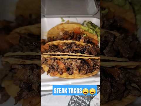 Video thumbnail: Casa Grande Steak Tacos with guac and shredded cheese #tacos #reno #steaktacos #guacamole #tomato