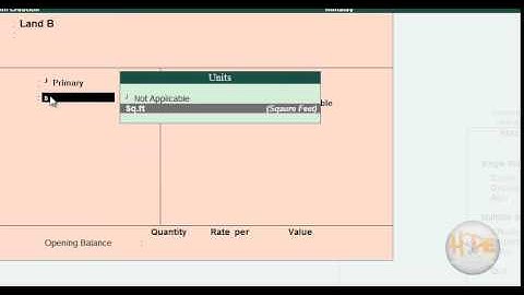Tally.ERP 9-Creation of stock items#12