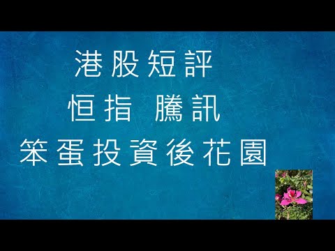 港股短評 - 反彈 - 2024-01-23 - 上証+恒指+騰訊+百度+美團+友邦+AAPL+INTC [笨蛋投資後花園]