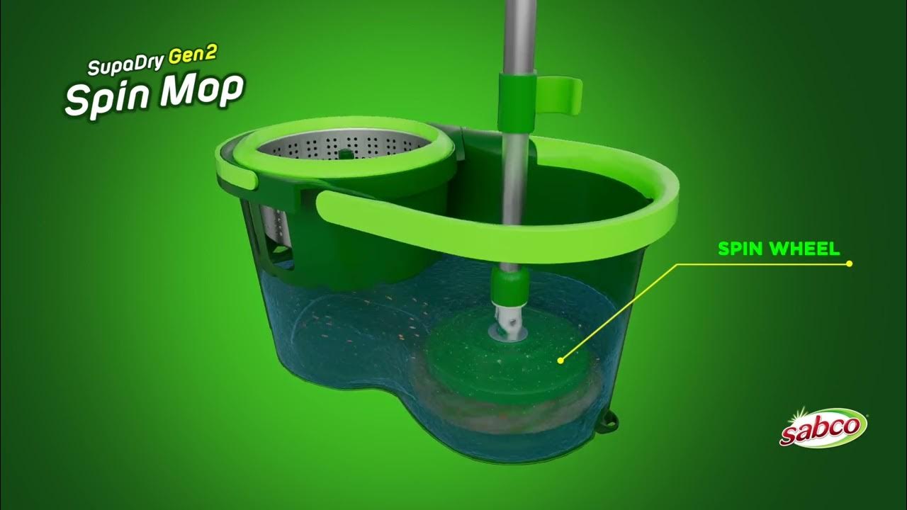 Sabco SupaDry Gen2 Spin Mop YouTube