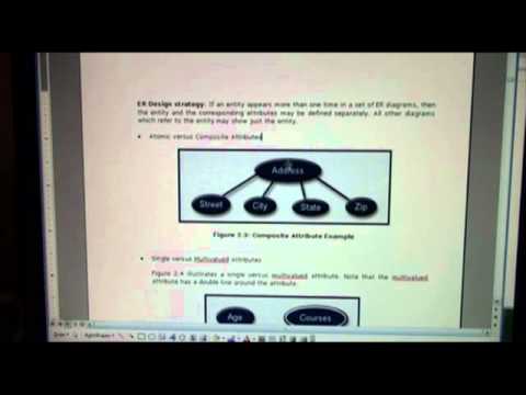 UHCL 07a Graduate Database Course - ER Components Part 1