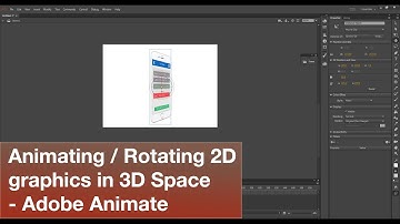 Animate a 2D graphic in 3D space using the 3D Rotation tool - Adobe Animate 2017