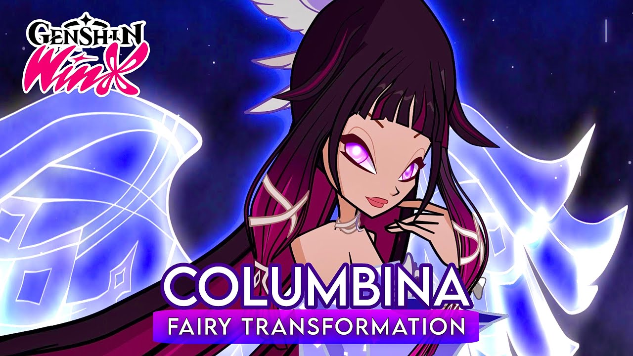 Columbina fairy transformation Full | fanmade | Winx | Genshin
