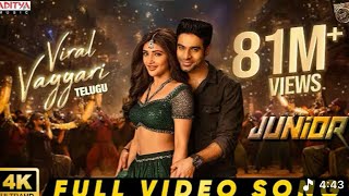 Viral Vayyari Full Video Song | Junior Movie | Kireeti, Sreeleela | Radha Krishna | Devi Sri