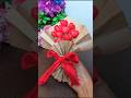 heart bouquet💐❤🎀 #trending #bouquet #diy #youtubeshorts