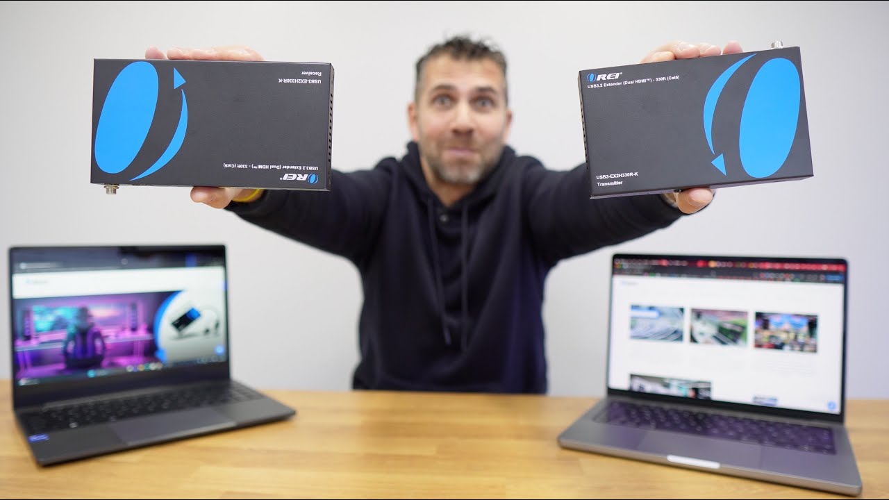 Профессиональный KVM с двумя мониторами через Ethernet — система OREI SplitXtend