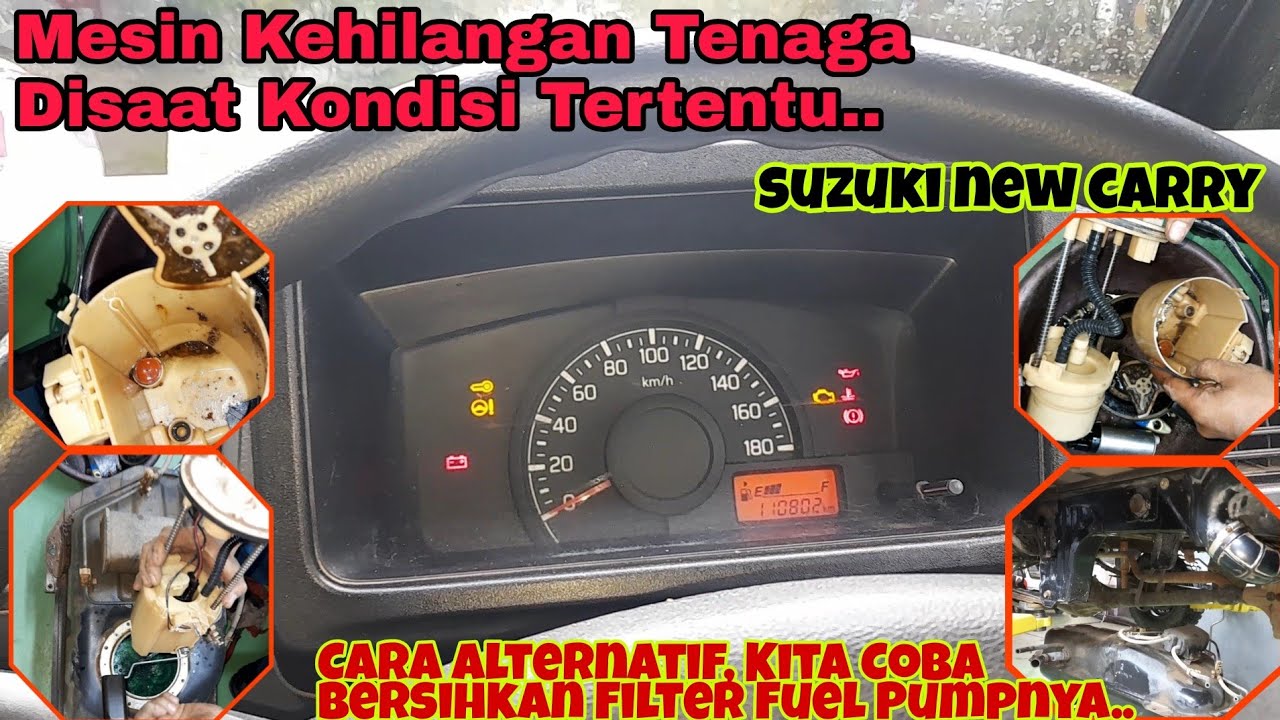 CARA MENURUNKAN TANGKI BAHAN BAKAR & PEMBONGKARAN FUEL PUMP SUZUKI NEW CARRY #Part 1