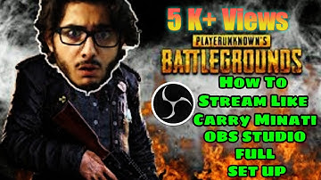 How To Live Stream Your Gameplay Using OBS Studio Like Carryminati (Full Tutorial Guide In HINDI)