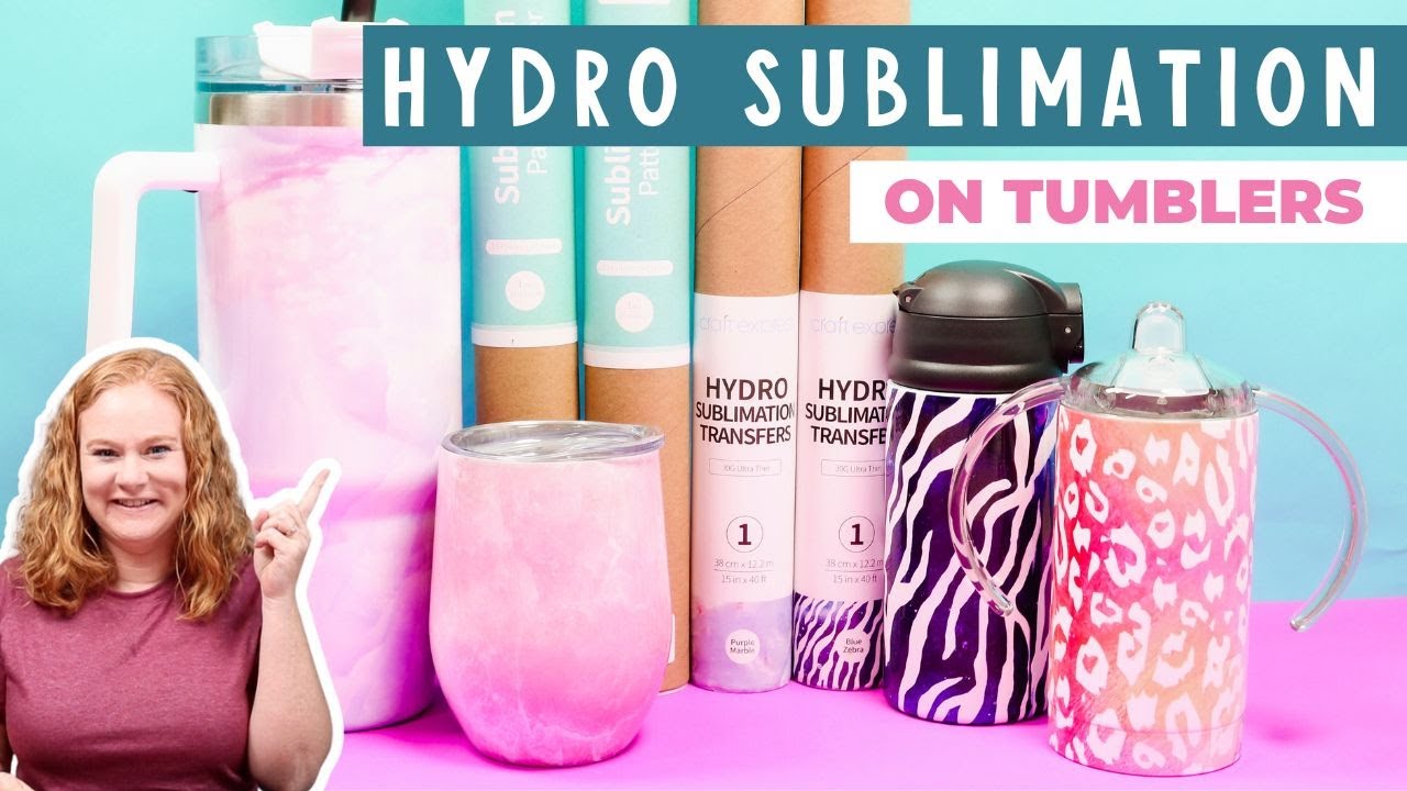How to Use Hydro Sublimation Sheets on Tapered Tumblers YouTube