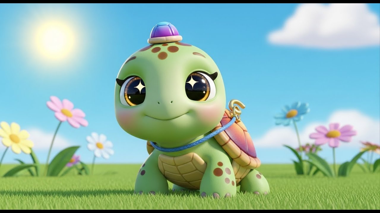 Tiny Turtle Slow Slow | Calm Kids Song | Preschool Sing Along