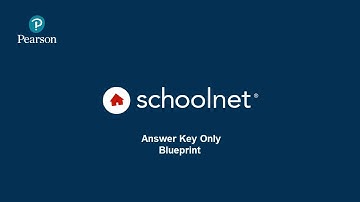 Schoolnet Answer Key Only Blueprint