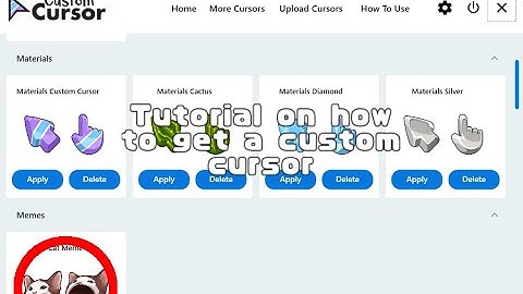 How to get custom cursors! | Windows 10 - 11
