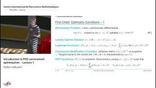 Stefan Volkwein: Introduction to PDE-constrained optimization - lecture 1