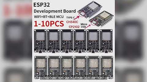 ESP32 -32 Development Board TYPE-C CH340C/ USB CP2102 WiFi+Bluetooth U Big Sale 70%