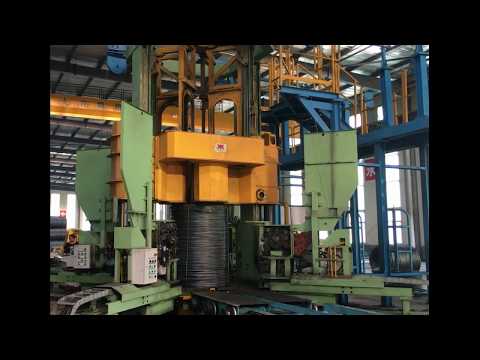 vertical coil compactor and strapping machine